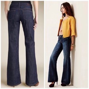 AG The Mona dark wash wide leg jeans 1231
